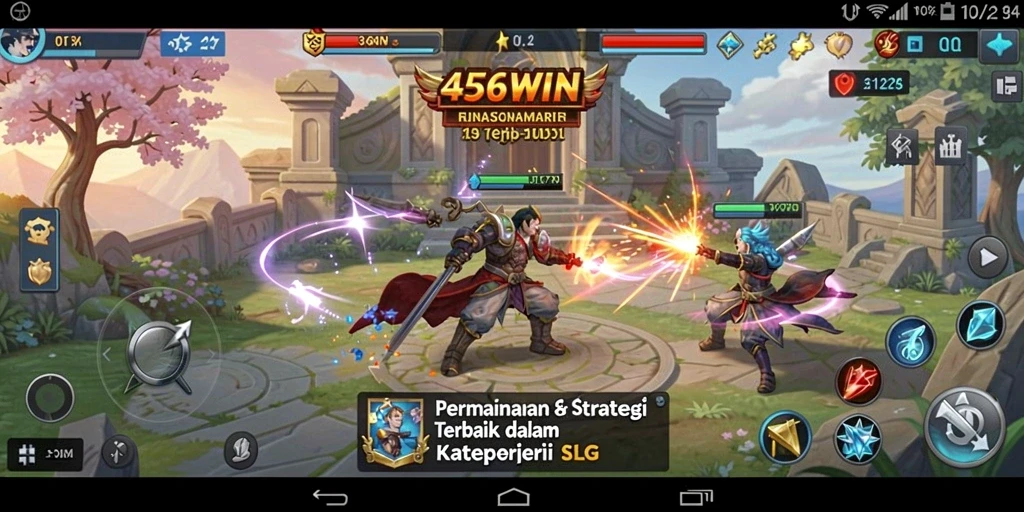 Tampilan gameplay menegangkan dalam 456WIN, dengan peta strategi yang luas.