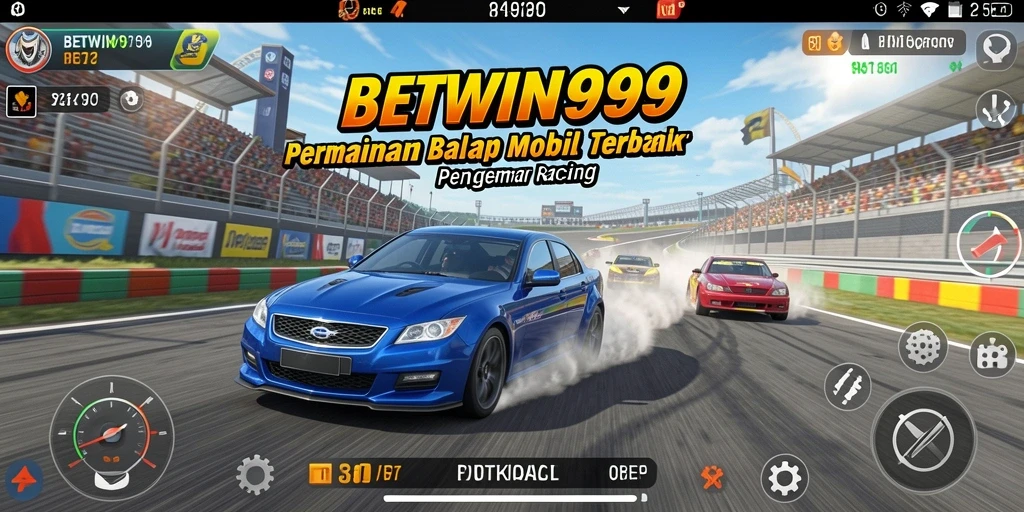 Screenshot menunjukkan gameplay balap yang seru dan grafis memukau di BETWIN999.
