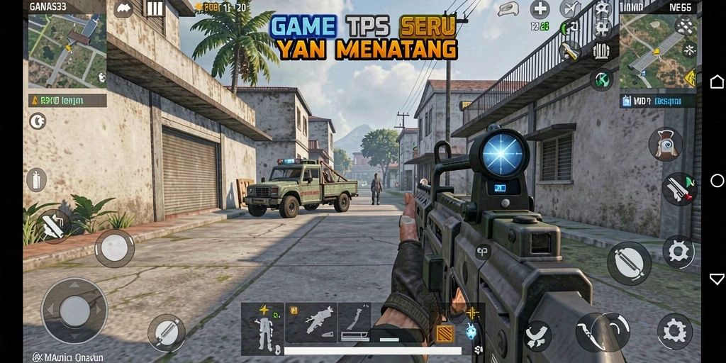 Tangkapan layar GANAS33 menampilkan aksi mendebarkan di medan perang TPS.