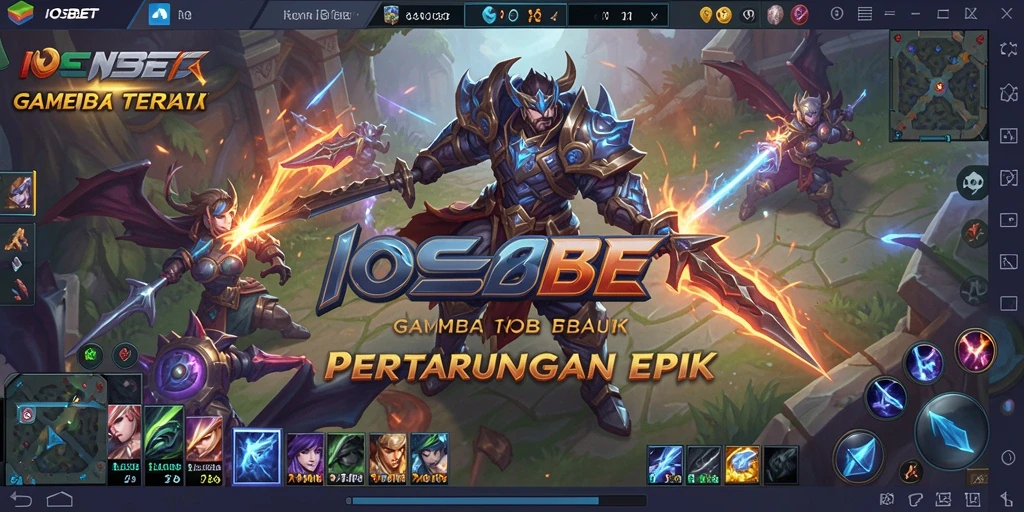 Tampilan gameplay <strong>IOSBET</strong> yang memukau dalam aksi pertempuran MOBA.
