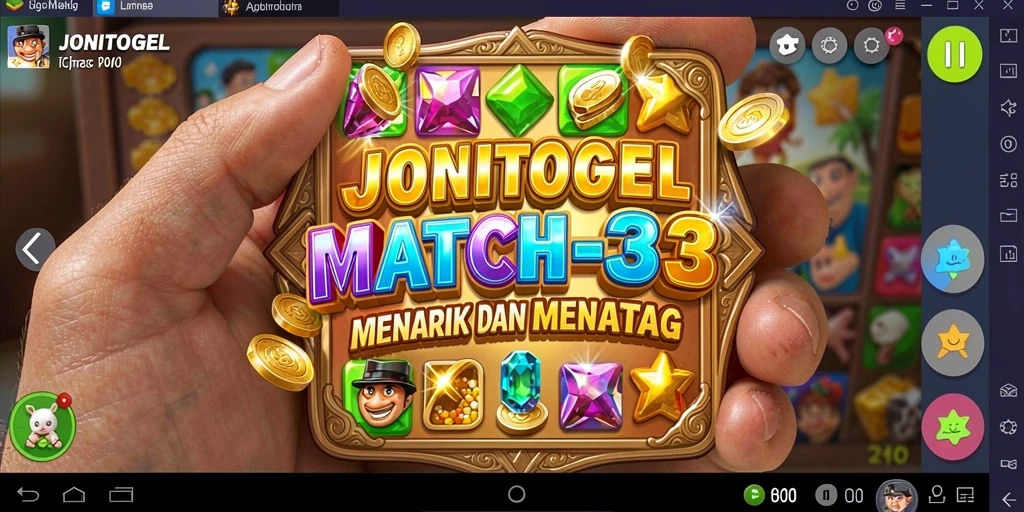 Screenshot gameplay JONITOGEL, menunjukkan aksi mencocokkan angka yang seru.