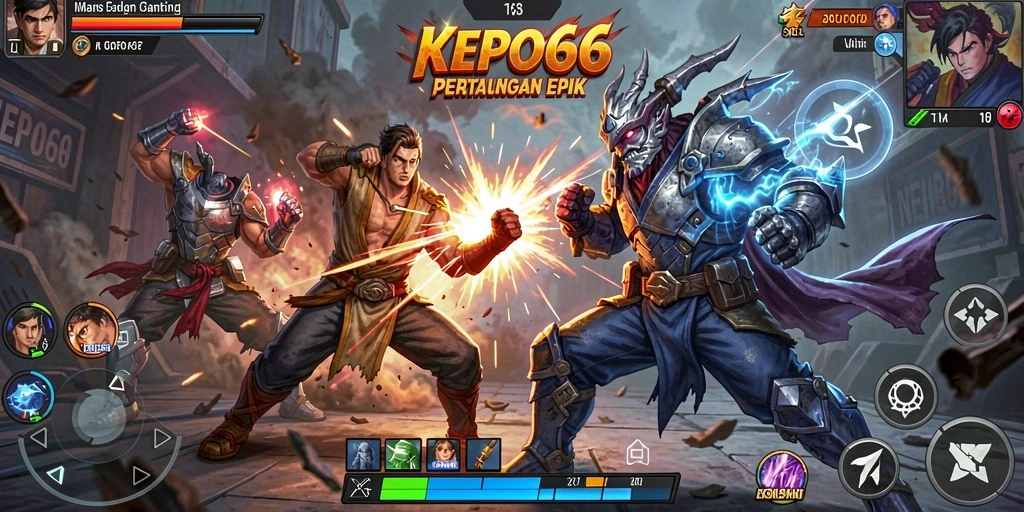 Tangkapan layar dari gameplay seru game Fighting KEPO66.