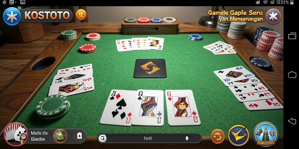 Tampilan gameplay KOSTOTO yang menarik dan interaktif.