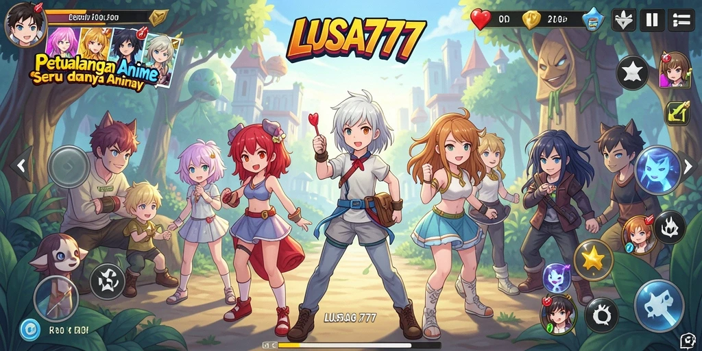 Screenshot LUSA777 menampilkan aksi pertarungan yang mendebarkan dalam dunia anime.