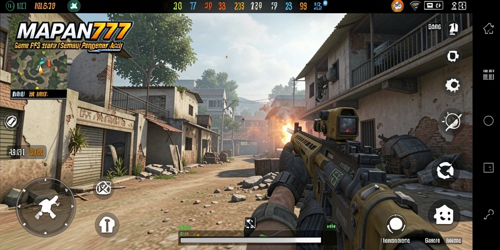 Tampilan gameplay seru dari MAPAN777, aksi FPS yang menegangkan.