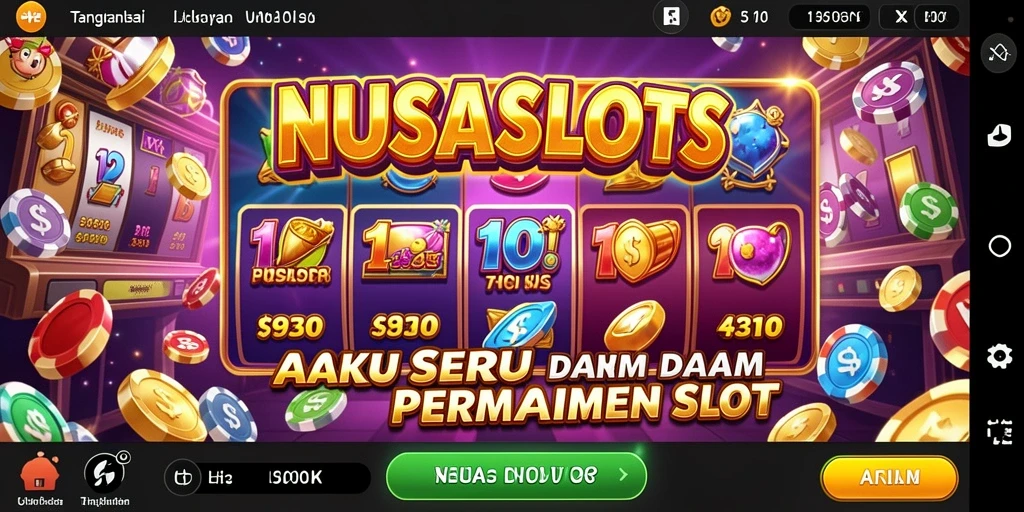 Tampilan menarik gameplay NUSASLOTS dengan aksi slot yang penuh warna.