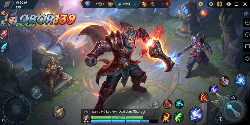Tangkapan layar gameplay OBOR138 yang penuh aksi dan strategi.