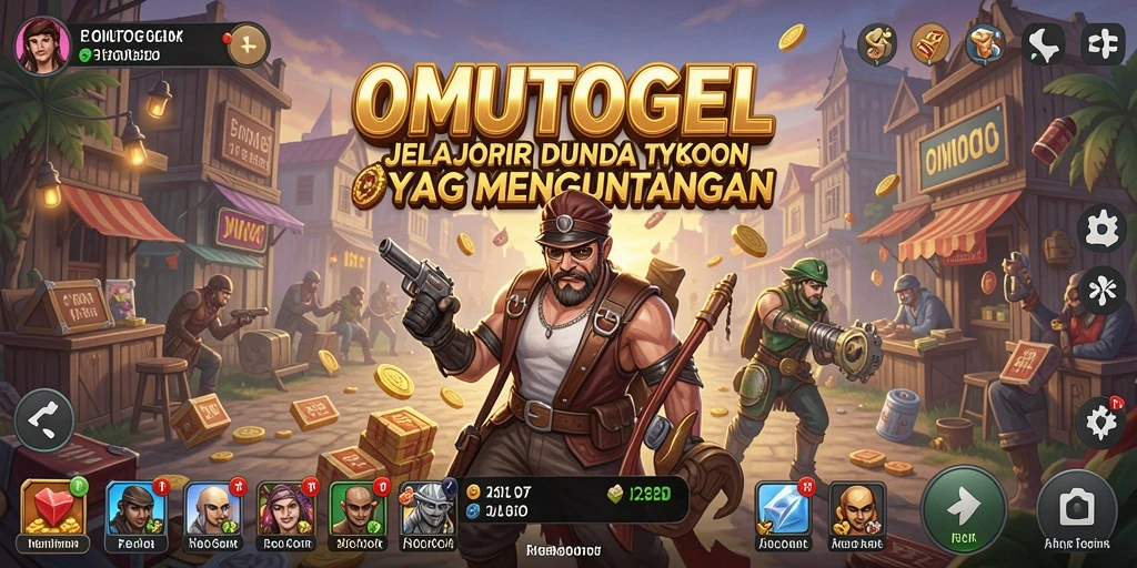 Tampilan gameplay OMUTOGEL yang menarik dalam dunia Tycoon.