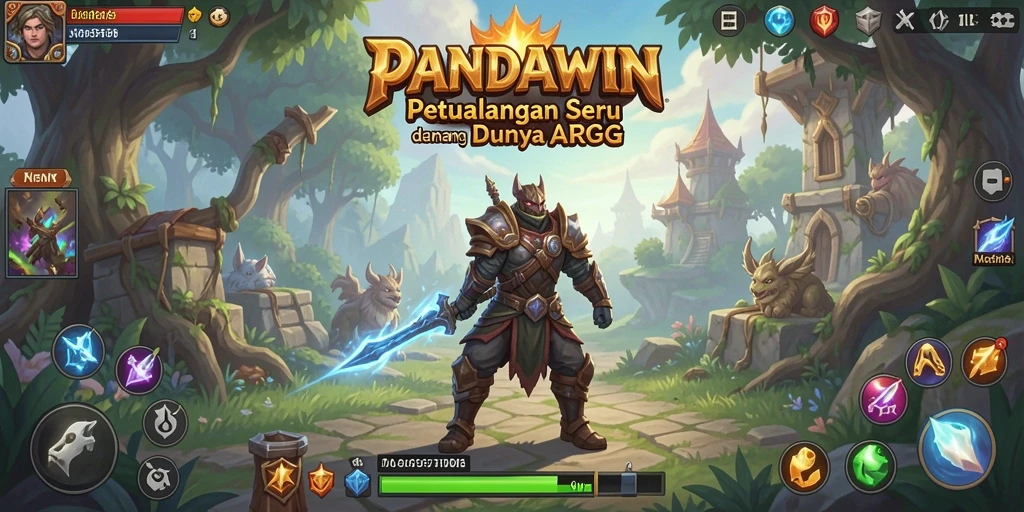Screenshot utama PANDAWIN menampilkan aksi seru dalam gameplay ARPG.