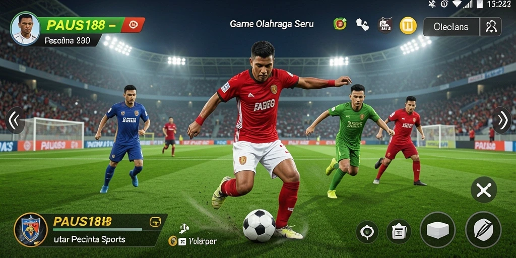Tampilan screenshot PAUS188 menunjukkan momen aksi seru dalam permainan olahraga.
