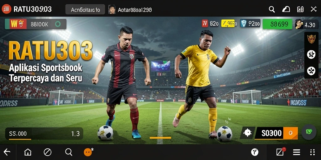 Tampilan gameplay taruhan langsung yang mendebarkan di RATU303.
