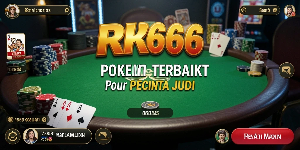 Tampilan menarik dari gameplay poker di aplikasi RR666.