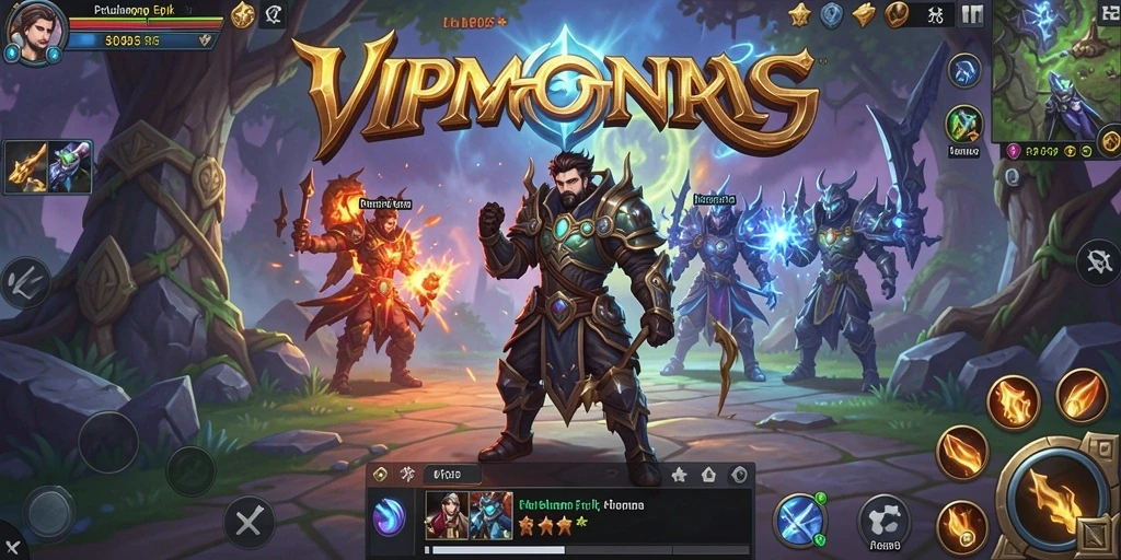 Tampilan gameplay menarik dari VIP805 dalam dunia MMORPG.