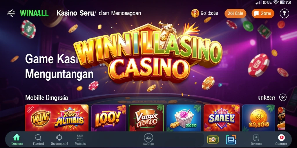 Tampilan menarik dari gameplay Kasino di WINALLCASINO.