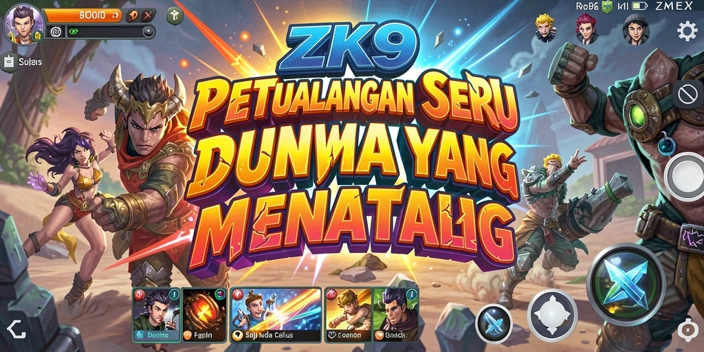 Tampilan gameplay ZK9 yang menarik dan menantang.
